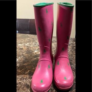 Ralph Lauren Polo Girls Rainboots Sz 2